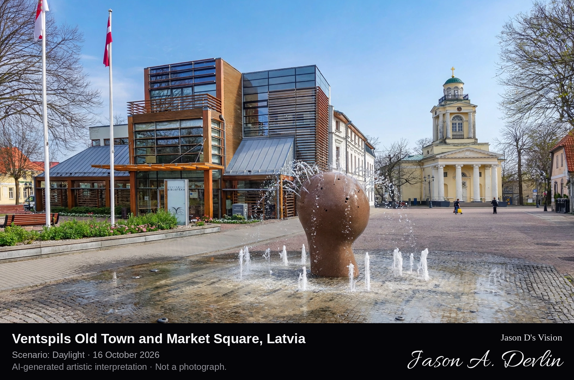 Ventspils Town Hall Square (Rātslaukums), Latvia