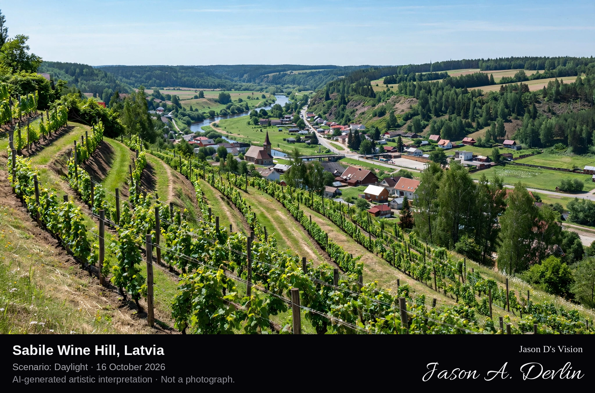 Sabile Wine Hill, Latvia
