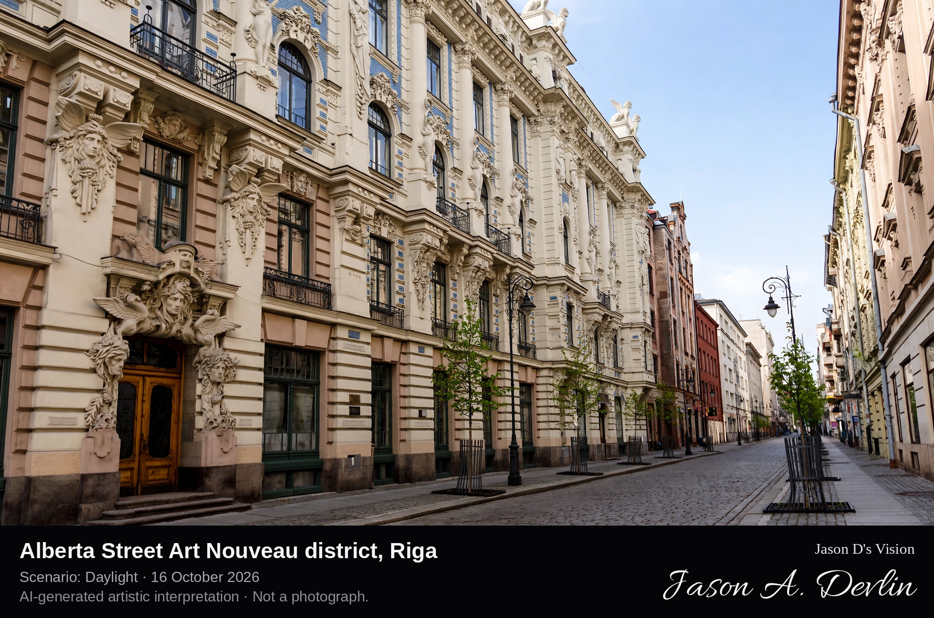 Alberta Street Art Nouveau district, Riga