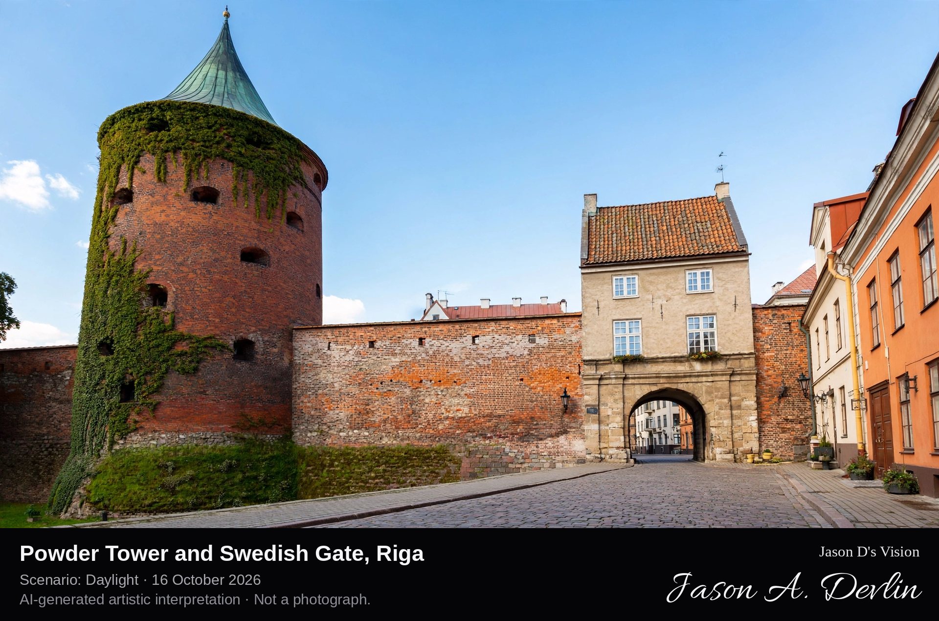Powder Tower and Swedish Gate, Riga