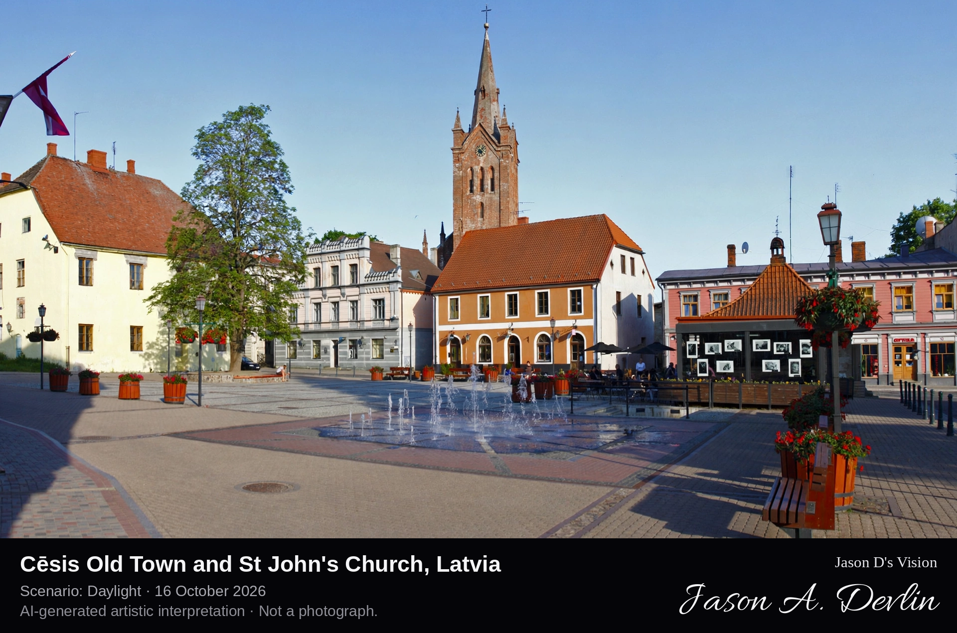 Cēsis Old Town and St John's Church, Latvia