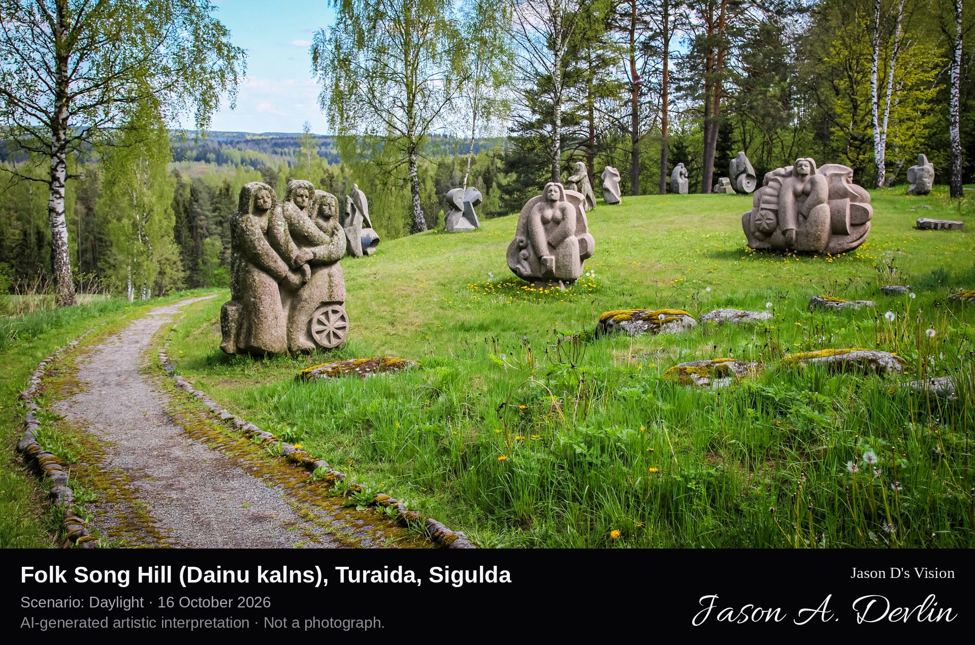 Folk Song Hill (Dainu kalns), Turaida, Sigulda